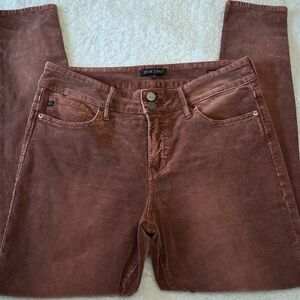 Dear John Gisele Corduroy High Waist Skinny Pants Womens 31 Brown Stretch
